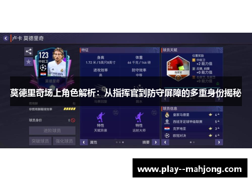 莫德里奇场上角色解析：从指挥官到防守屏障的多重身份揭秘